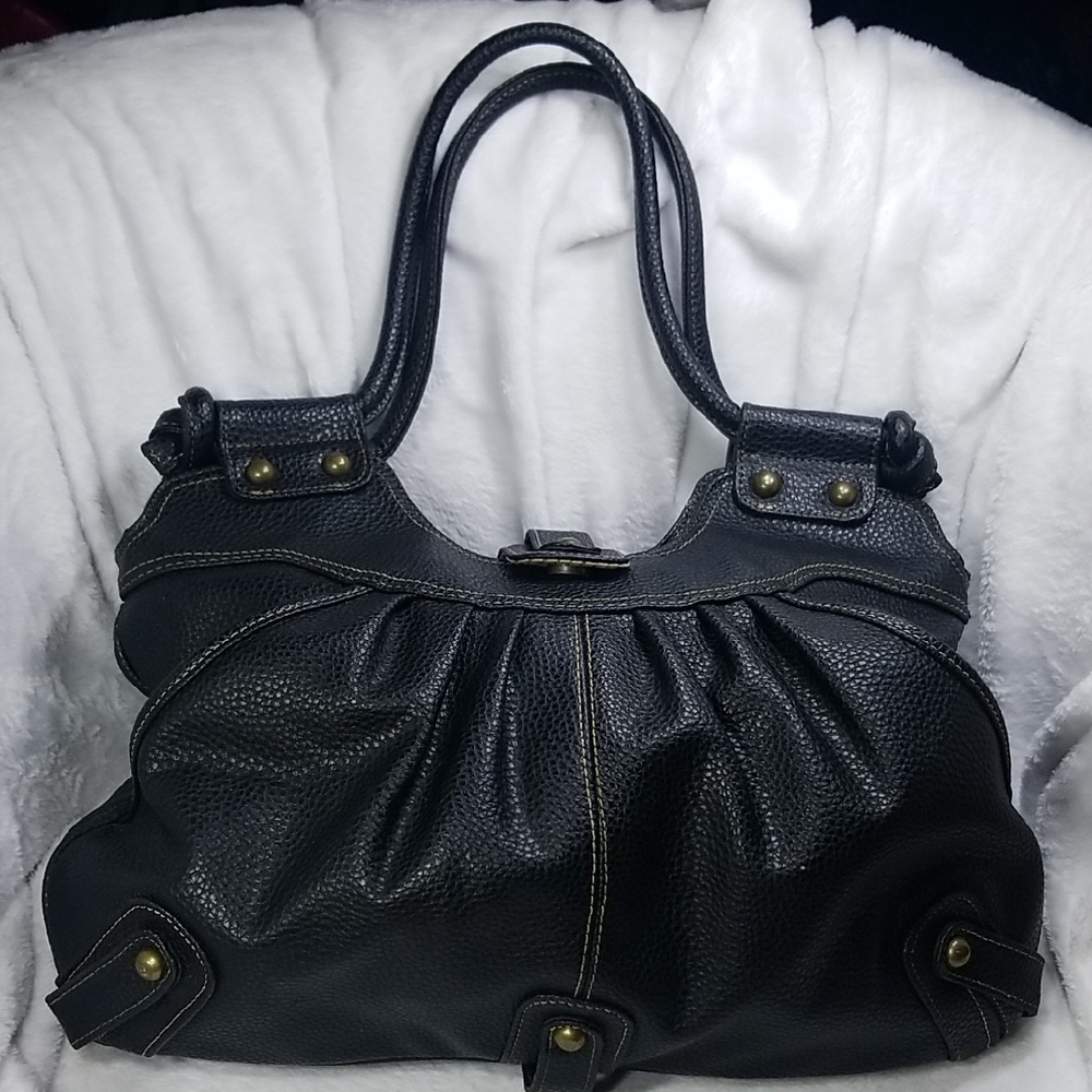 Elegant Black Leather Handbag Limited edition